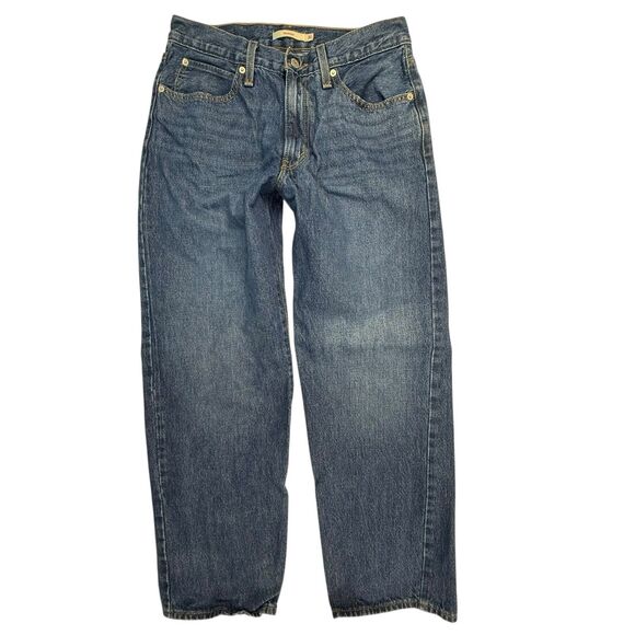 Levis '94 Baggy Jeans Women Size 30 Loose Straight 100% Cotton Factory Distress - Picture 2 of 16